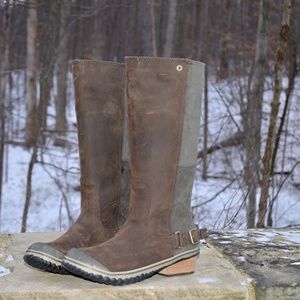 EUC Sorel SlimBoot Alpine Tundra Olive/Grey